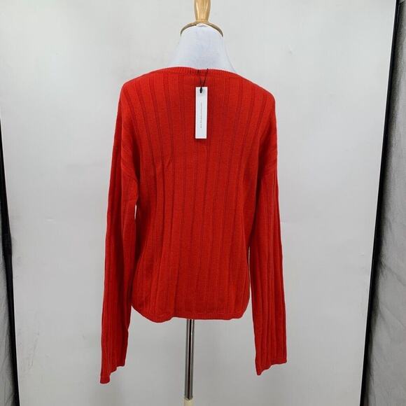 Sanctuary Sweater Womens M Medium Tomato Lillith Wool Blend Crew Neck Pullover - Picture 6 of 13